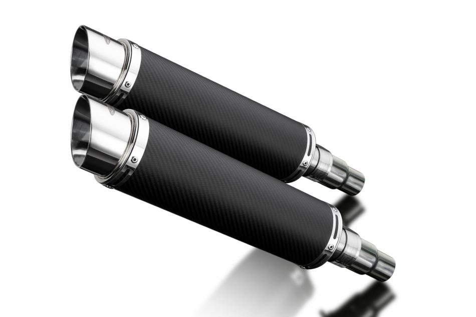 Triumph Speed Triple 1050 2011-14 Echappement KIT-Silencieux 350mm Rond Carbone