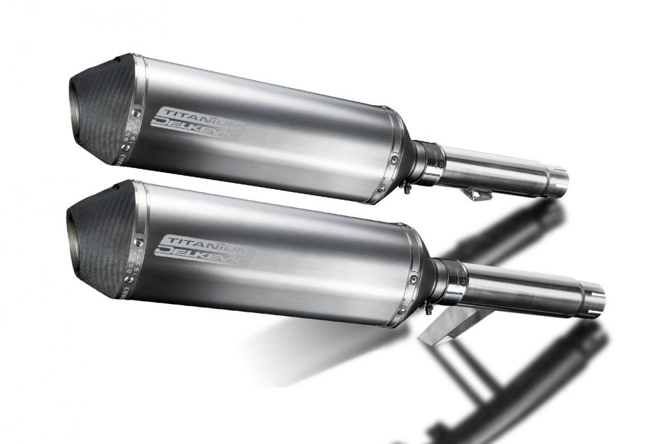 Kawasaki GPZ900R ZX900A 1984-03 Echappement KIT-Silencieux 343mm X-Ovale Titane