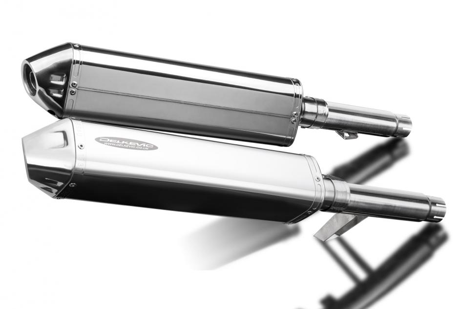 Kawasaki GPZ900R ZX900A 1984-03 Echappement KIT-Silencieux 420mm Tri-Ovale Inox