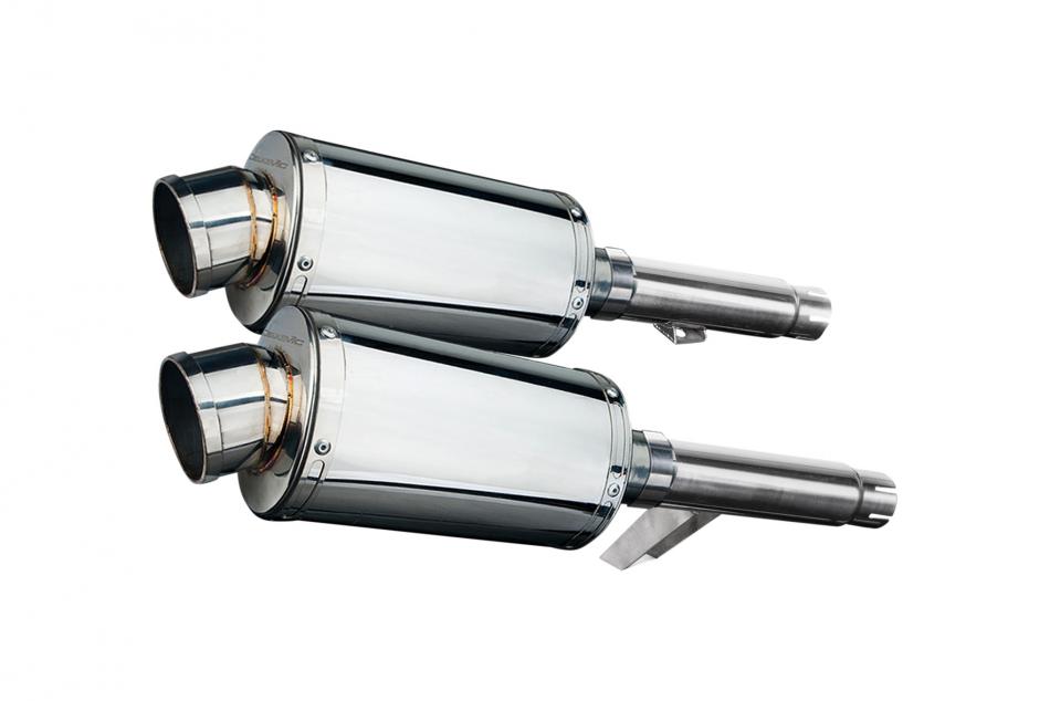 KAWASAKI GPZ900R ZX900A 1984-2003 Echappement Pot 2x 225mm Ovale Inox PISTE