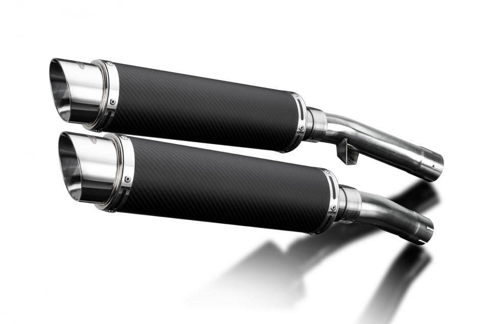 Yamaha FJ1100 FJ1200 1984-1987 Echappement KIT-Silencieux 350mm Rond Carbone
