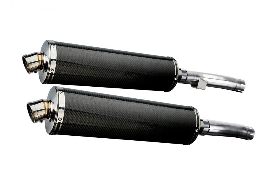 KAWASAKI ZR1100A ZEPHYR 1992-1995 Echappement Silencieux 450mm Ovale Carbone