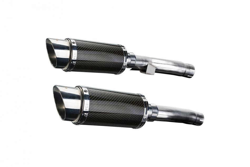 KAWASAKI ZR1100B Zephyr 96-97 Echappement Silencieux 200mm Rond Carbone PISTE