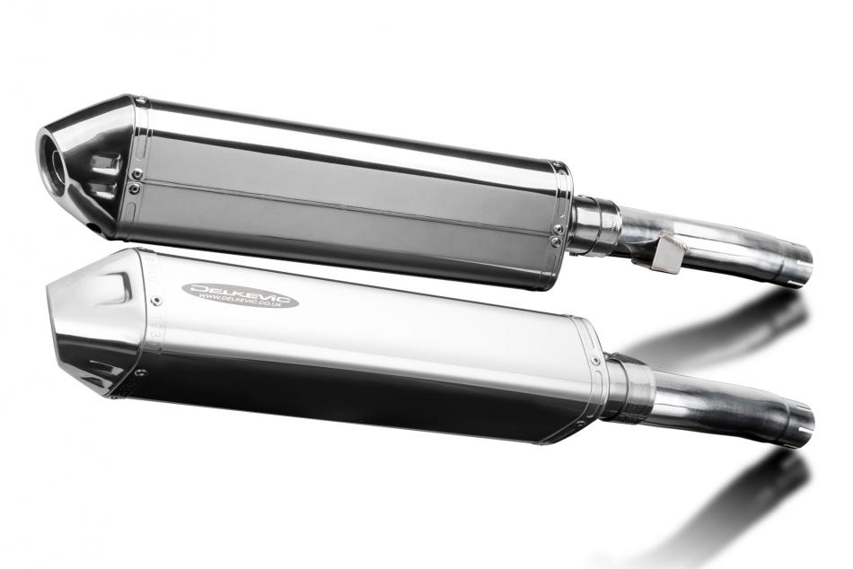 Kawasaki ZR1100B Zephyr 1996-97 Echappement KIT-Silencieux 420mm Tri-Ovale Inox