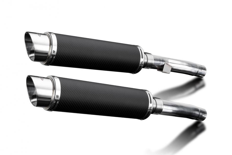 KAWASAKI ZR1100B ZEPHYR 1996-97 Echappement Silencieux 350mm Rond Carbone