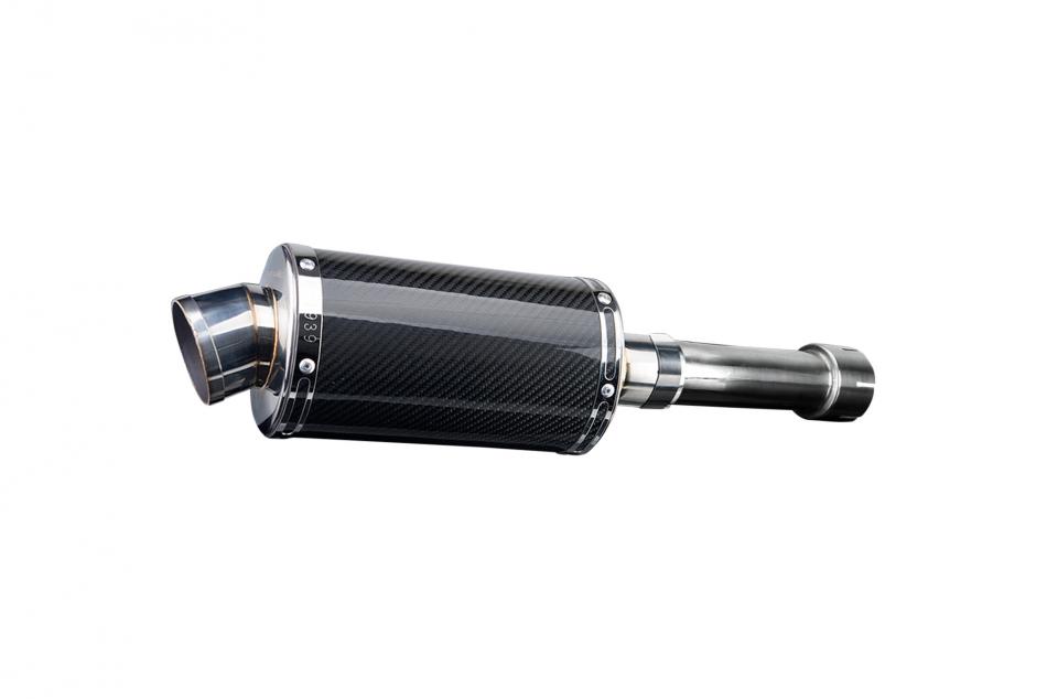 HONDA GB400F/F2/TT H3 NC20 1985-1989 Echappement Pot 225mm Ovale Carbone PISTE