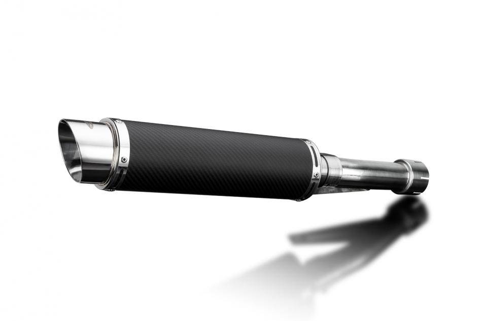 HONDA GB400F-F2-TT H3 NC20 85-89 Echappement Silencieux 350mm Rond Carbone