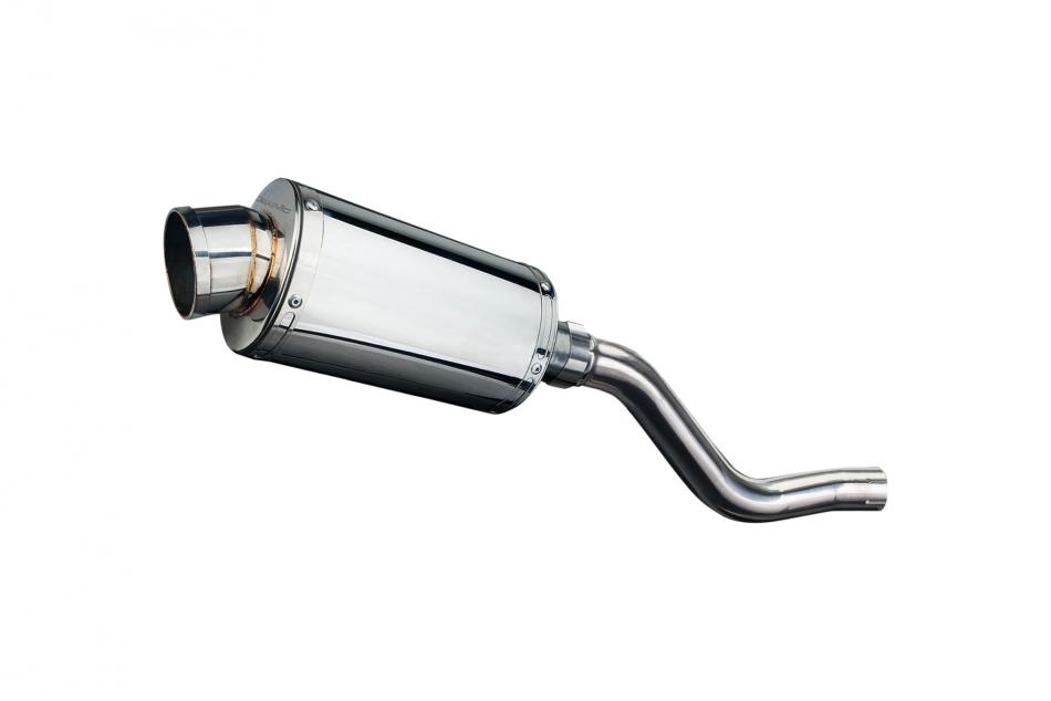 Kawasaki KLR650E 2008-2024 Echappement Silencieux 225mm Ovale Inox PISTE