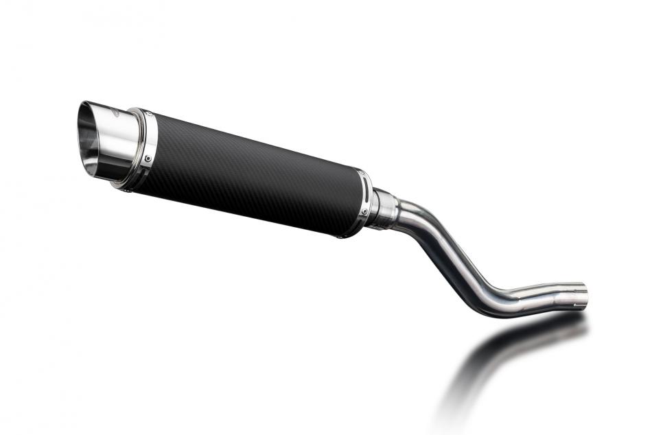 Kawasaki KLR650E 2008-2024 Echappement Silencieux 350mm Rond Carbone