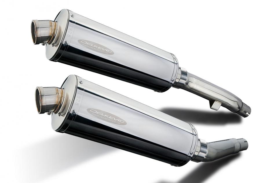 Yamaha XJ900S Diversion 1994-2003 Echappement KIT-Silencieux 350mm Ovale Inox