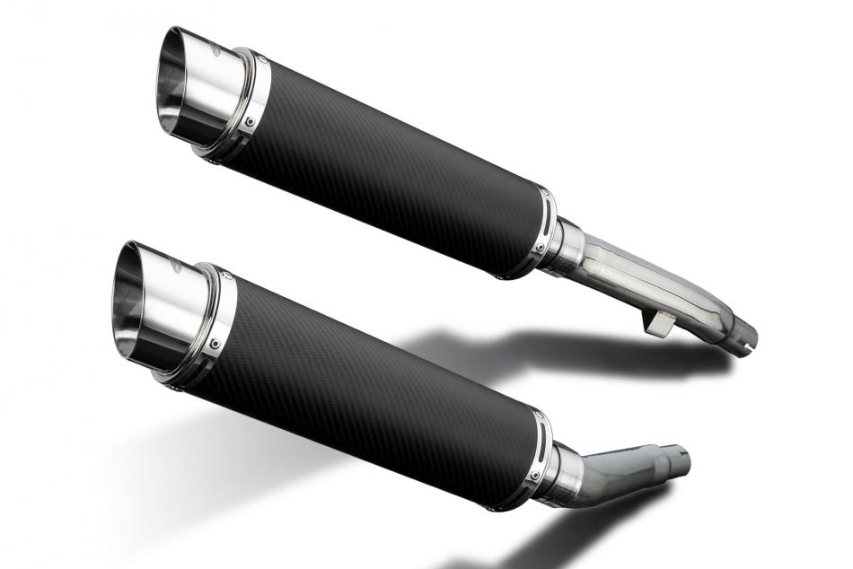 Yamaha XJ900S Diversion 1994-2003 Echappement KIT-Silencieux 350mm Rond Carbone