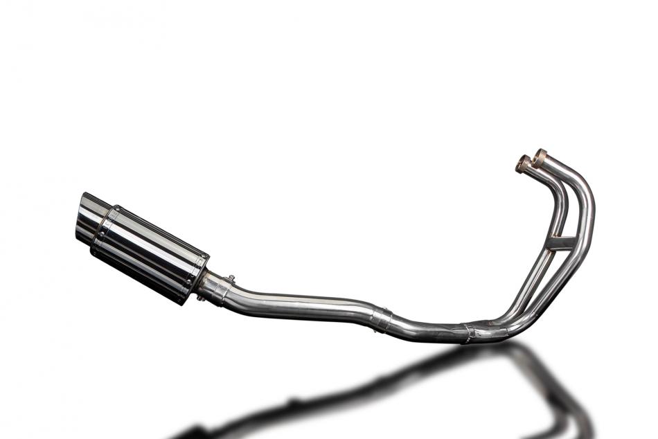 KAWASAKI GPZ500S 1987-2007 Echappement Complet 2-1 silencieux 200 Rond Inox PIST