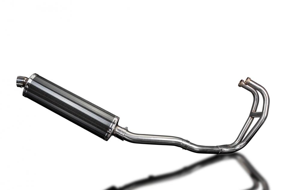 KAWASAKI GPZ500S 1987-2007 Echappement Complet 2-1 Silencieux 450 Ovale Carbone