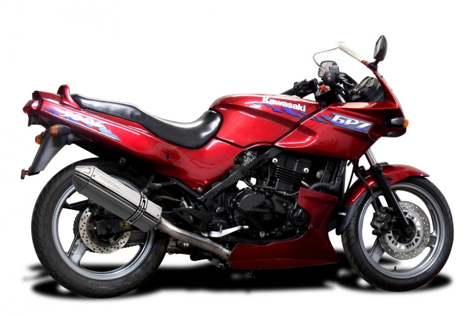 KAWASAKI GPZ500S GPZ400S 1987-2007 Echappement 2-1 Complet 320mm Tri-Ovale Inox