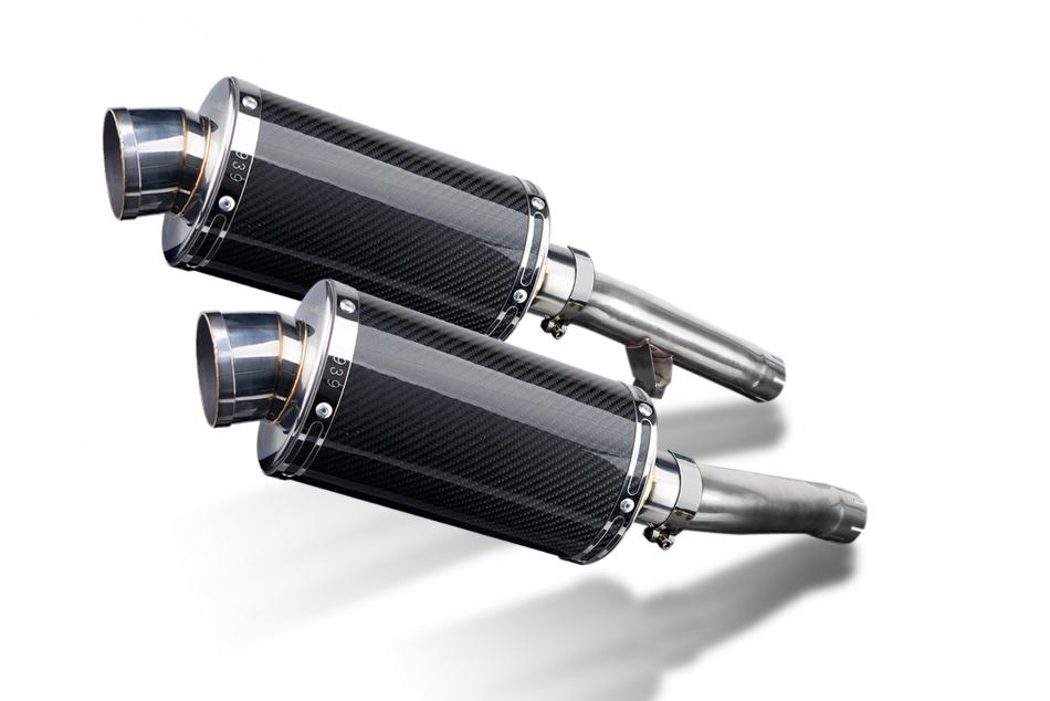 YAMAHA FJ1200/ABS/3XW 1991-1996 Echappement Silencieux 225mm Ovale Carbone PISTE