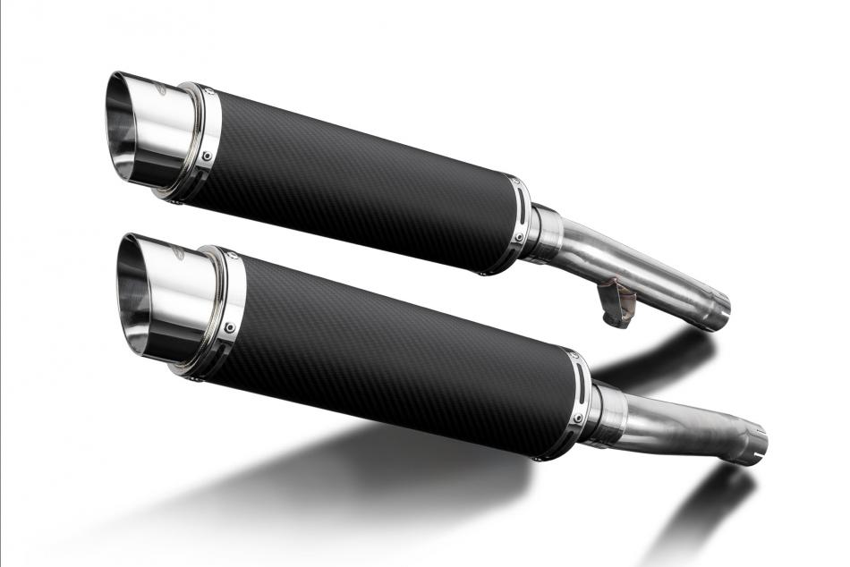 Yamaha FJ1200 ABS 3XW 1991-1996 Echappement KIT-Silencieux 350mm Rond Carbone