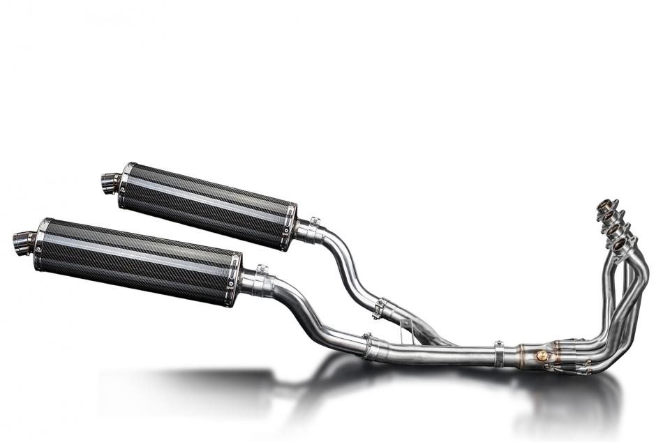 KAWASAKI Z1000 Z1000SX 2010-2020 Echappement Complet 4-2 Pot 450 Ovale Carbone