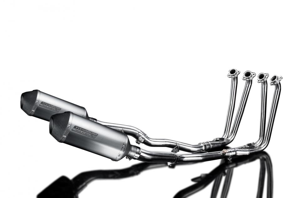 YAMAHA FJR1300 2006-2024 Echappement Complet 4-2 DECAT Pot 260mm X-Ovale Titane