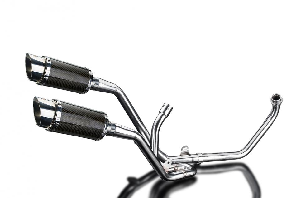 SUZUKI SV650 1998-2002 Echappement 2-2 Complet 200mm Rond Carbone PISTE