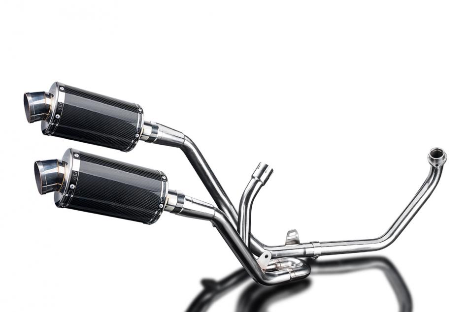 SUZUKI SV650 1998-2002 Echappement 2-2 Complet 225mm Ovale Carbone PISTE