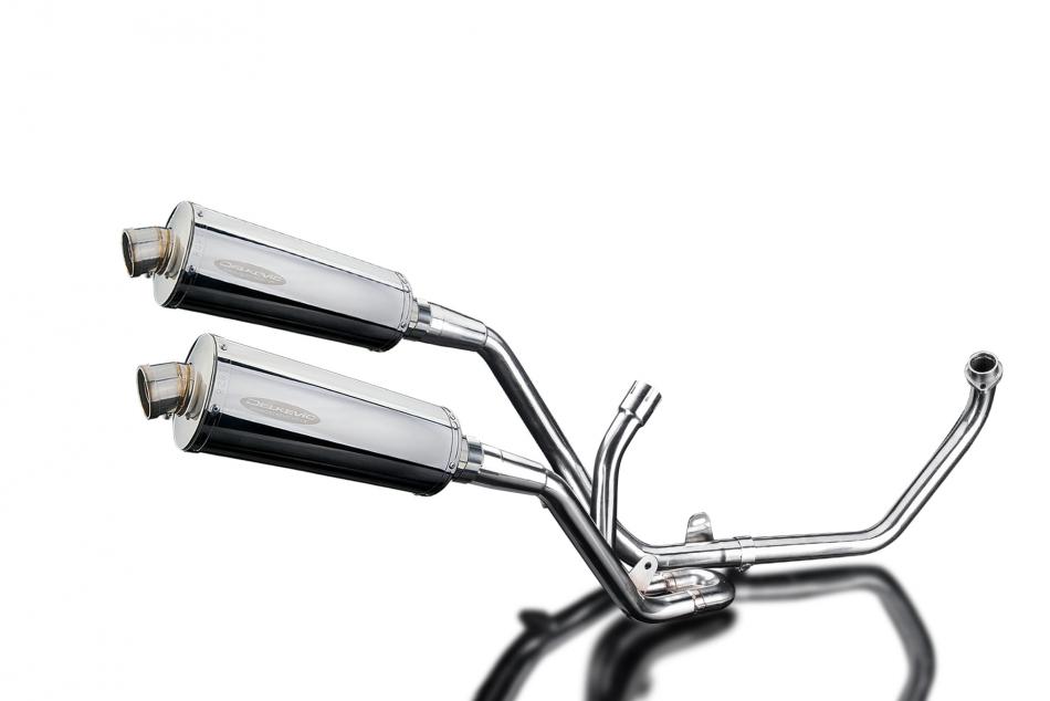 SUZUKI SV650 1998-2002 Echappement 2-2 Complet 350mm Ovale Inox