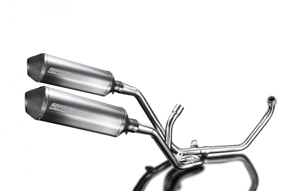 SUZUKI SV650 1998-2002 Echappement Complet 2-2 Silencieux 343mm X-Ovale Titane