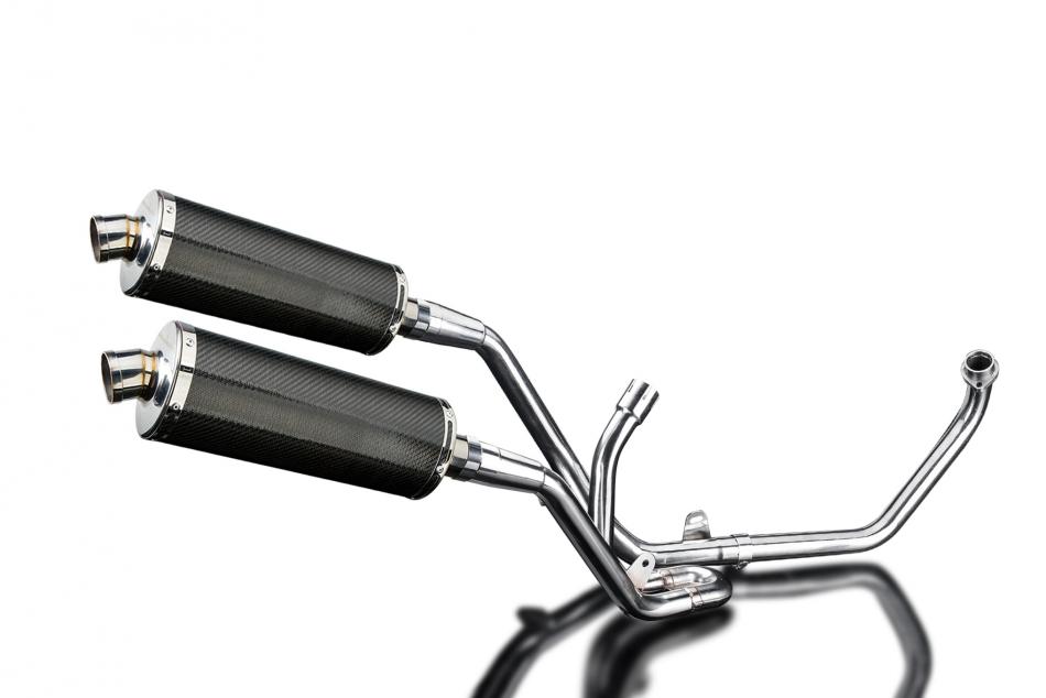 SUZUKI SV650 1998-2002 Echappement 2-2 Complet 350mm Ovale Carbone