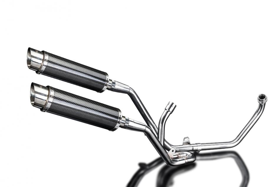 SUZUKI SV650 1998-2002 Echappement Complet 2-2 Silencieux 350mm Rond Carbone