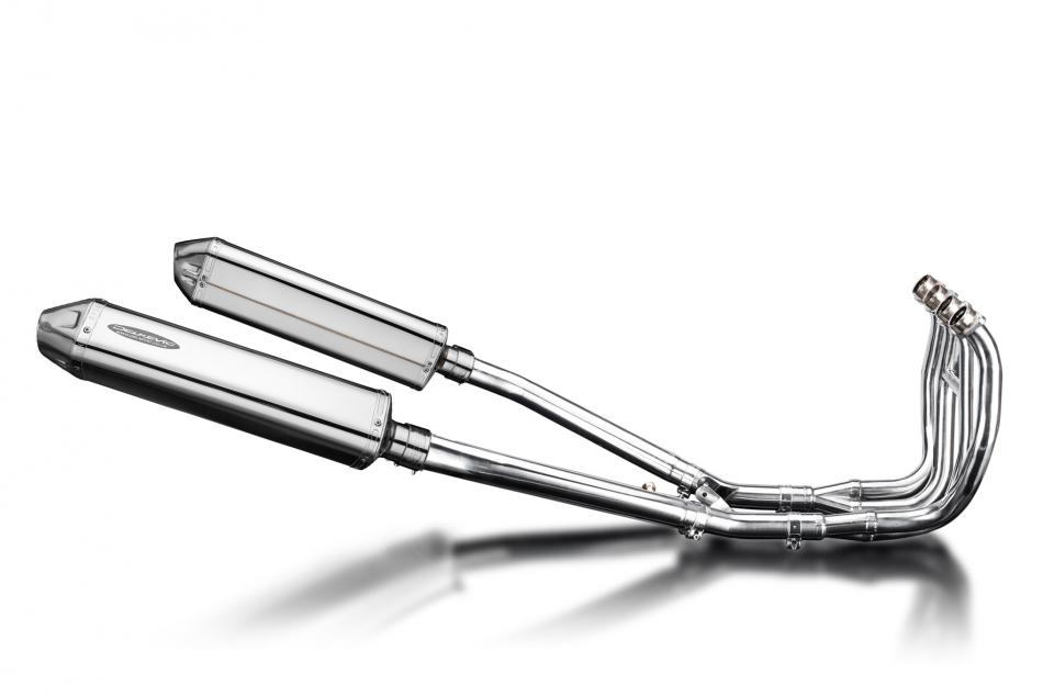 SUZUKI GSX1300R HAYABUSA 1999-07 Echappement Complet 4-2 DECAT 420mm Tri-Ovale Inox