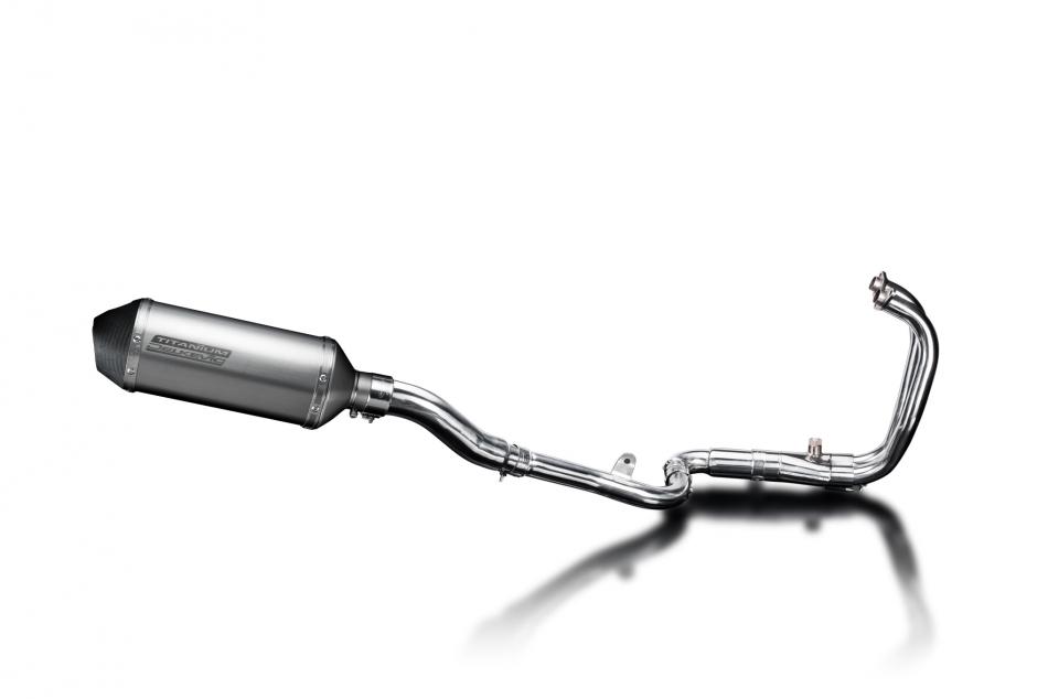 Kawasaki Ninja 300 2013-2019 Echappement 2-1 Silencieux 260mm X-Ovale Titane