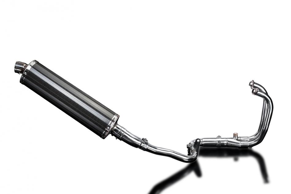 KAWASAKI VERSYS 300X 2017-2023 Echappement Complet 2-1 Pot 450mm Ovale Carbone