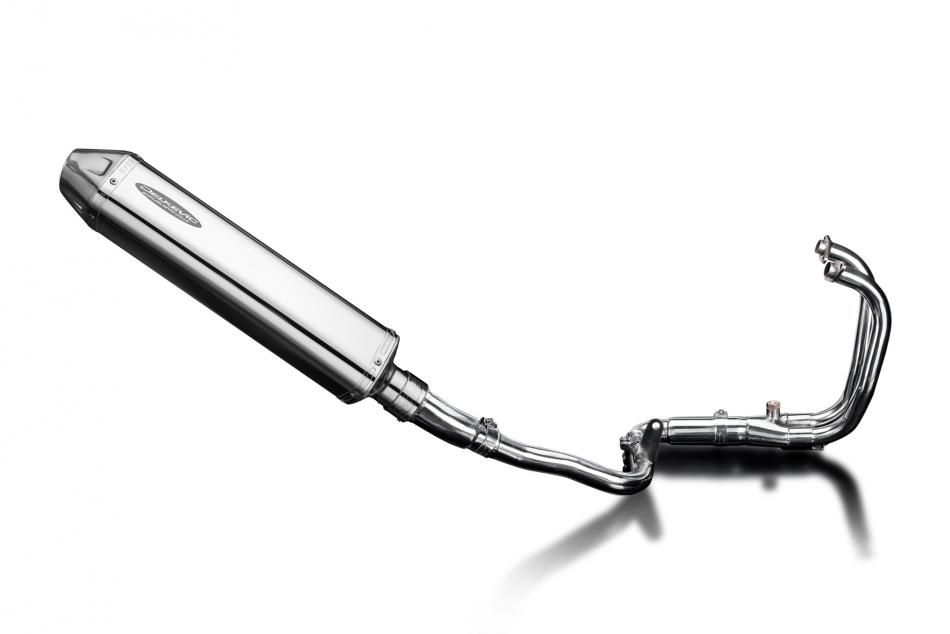 KAWASAKI VERSYS 300X 2017-2023 Echappement Complet 2-1 Pot 420mm Tri-Ovale Inox