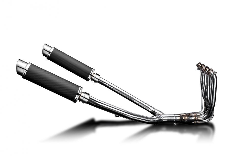 KAWASAKI ZZR1400 2012-2020 Echappement Complet 4-2 DECAT Pot 350mm Rond Carbone