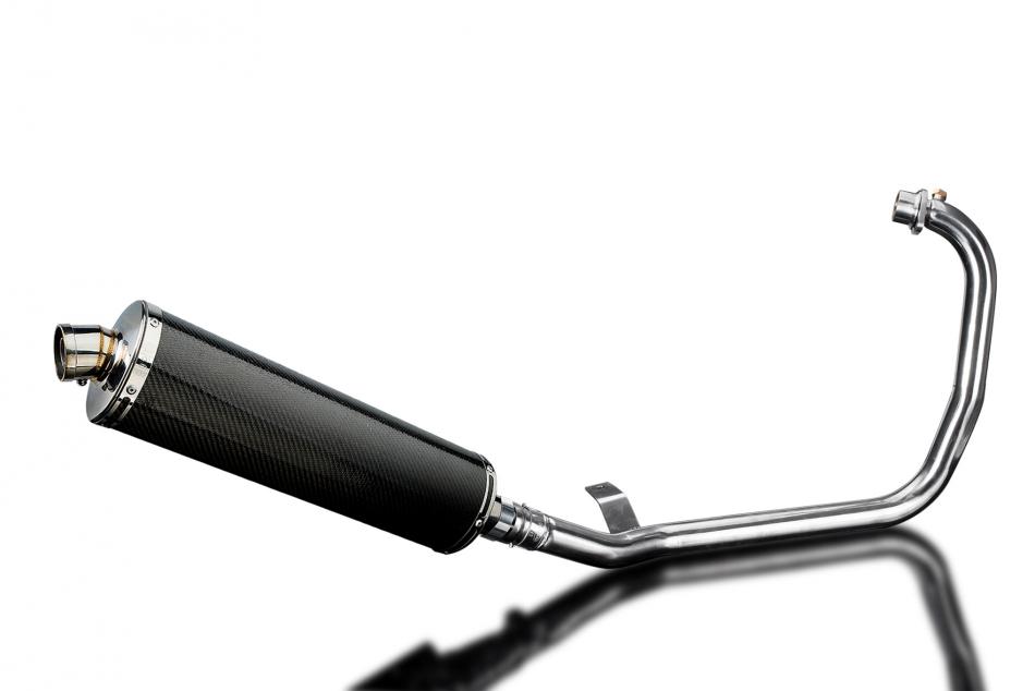 Royal Enfield Himalayan 410 2016-2024 Echappement Silencieux 450mm Ovale Carbone