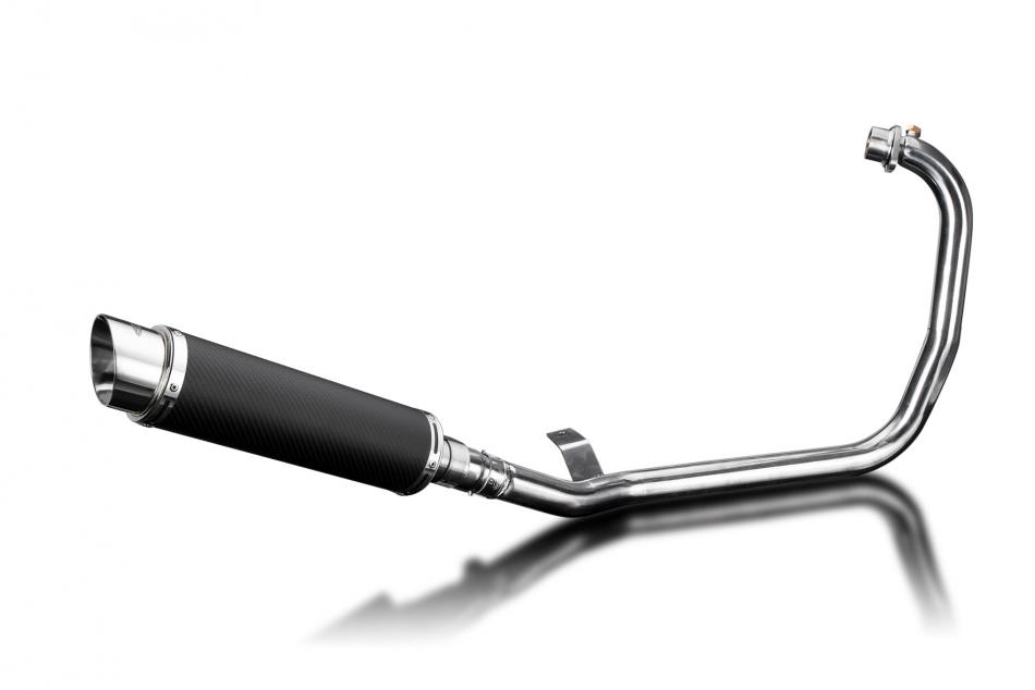 ROYAL ENFIELD HIMALAYAN 16-18 Echappement Complet 350mm rond Carbone silencieux