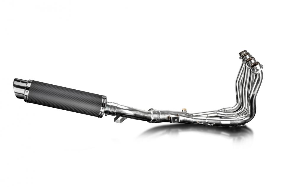 YAMAHA FZ1 FAZER FZ1S 2006-2015 Echappement Complet 4-1 Pot 350mm Rond Carbone