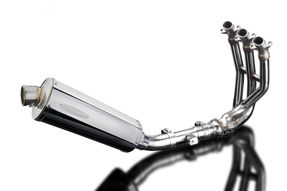 TRIUMPH STREET TRIPLE 675 2013-2016 Echappement 3-1 Complet 350mm Ovale Inox