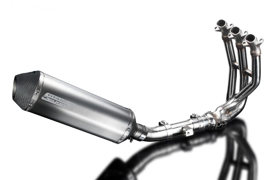 TRIUMPH STREET TRIPLE 675 2013-2016 Echappement 3-1 Complet 343mm X-Ovale Titane