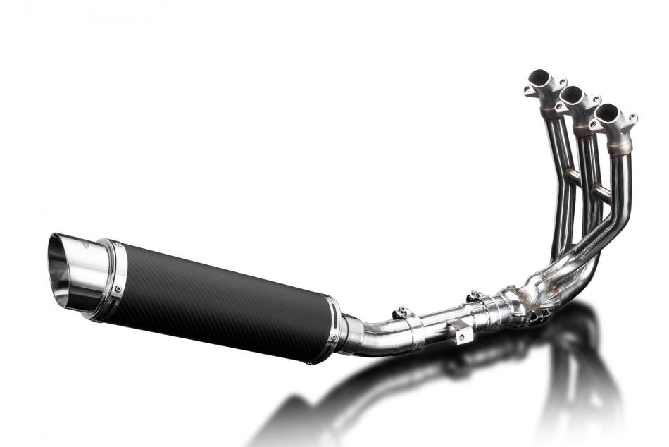 TRIUMPH STREET TRIPLE 675 2013-2016 Echappement Complet 3-1 Pot 350 Rond Carbone