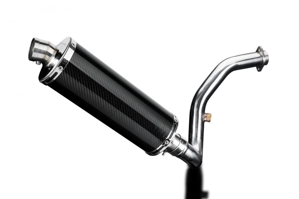 BMW G310R G310GS 2017-2020 Echappement Complet DECAT Pot 350mm Ovale Carbone