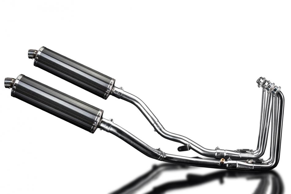 YAMAHA FJR1300 01-05 Echappement 4-2 DECAT Silencieux 450mm Ovale Carbone