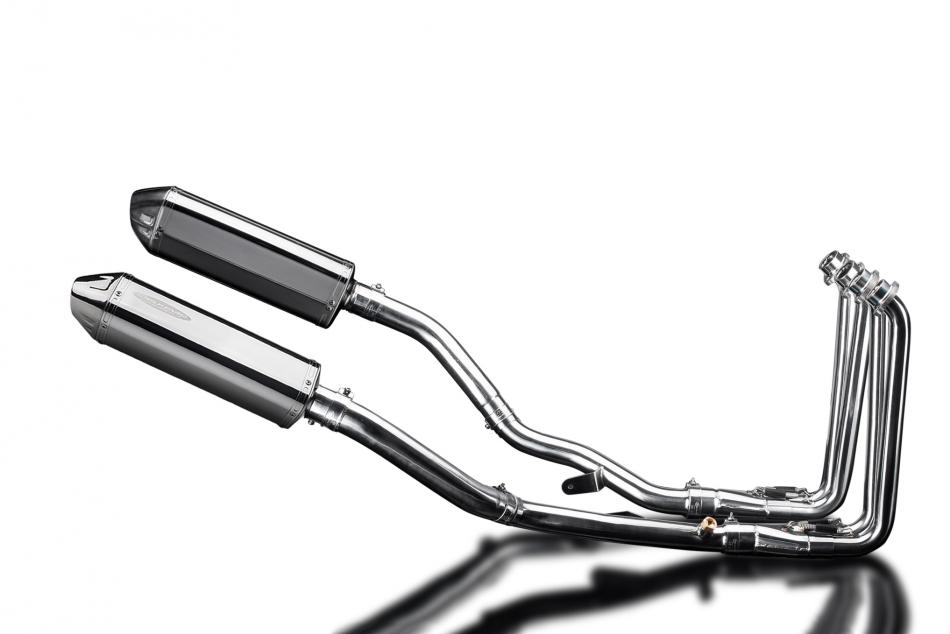 YAMAHA FJR1300 2001-2005 Echappement Complet 4-2 DECAT Pot 320mm Tri-Ovale Inox