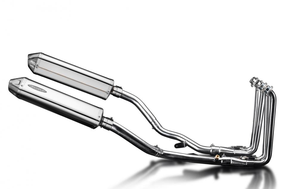 YAMAHA FJR1300 2001-2005 Echappement Complet 4-2 DECAT Pot 420mm Tri-Ovale Inox