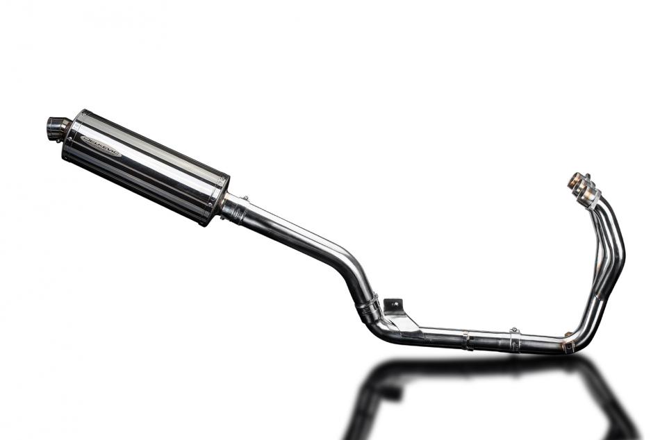 TRIUMPH TIGER 800 2010-2019 Echappement Complet Silencieux 350mm Ovale Inox