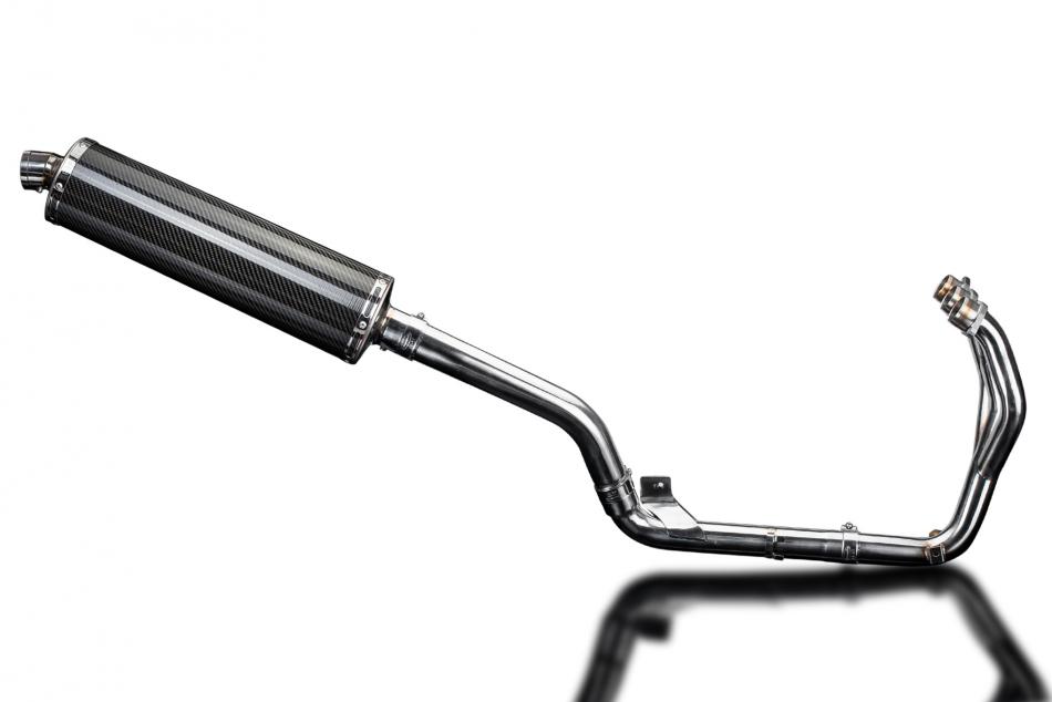 TRIUMPH TIGER 800 2010-2019 Echappement Complet Silencieux 450mm Ovale Carbone