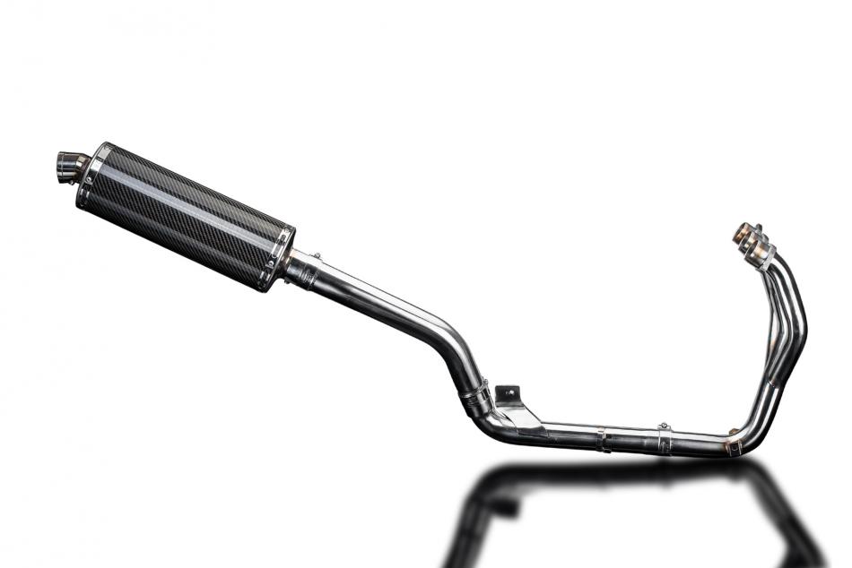 TRIUMPH TIGER 800 2010-2019 Echappement Complet Silencieux 350mm Ovale Carbone