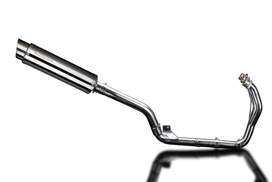 TRIUMPH TIGER 800 2010-2019 Echappement Complet Silencieux 350mm Rond Inox