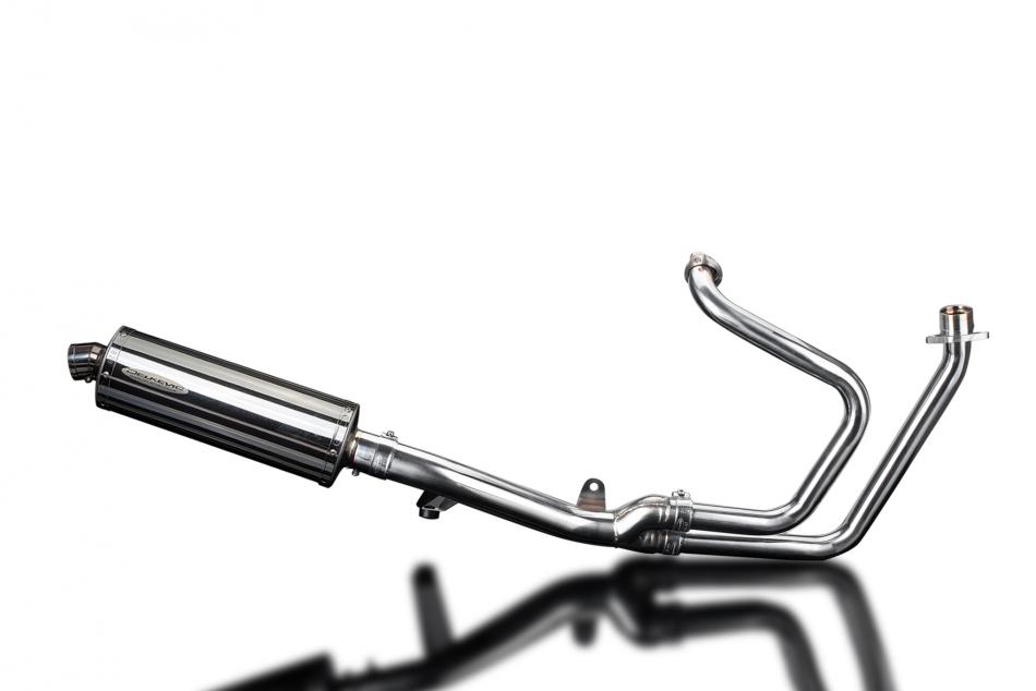 HONDA NT650V DEAUVILLE 1998-2005 Echappement Complet 350mm Ovale Inox