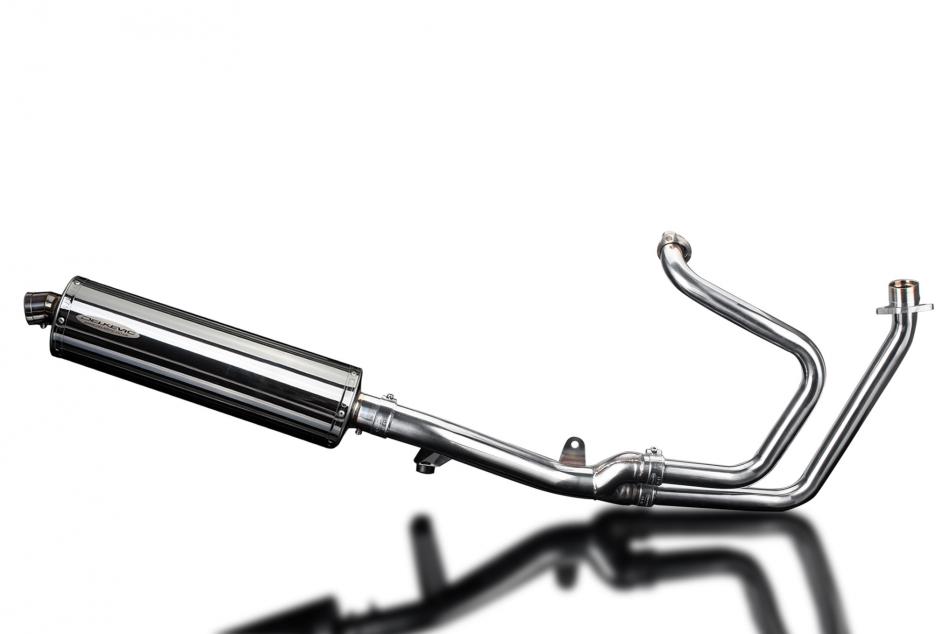 HONDA NT650V DEAUVILLE 1998-2005 Echappement Complet Silencieux 450mm Ovale Inox