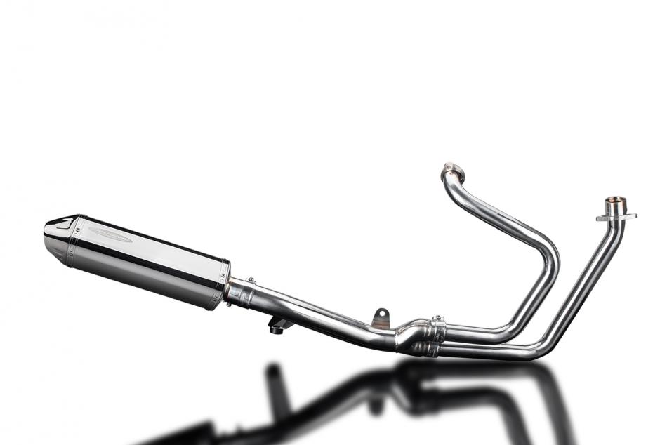 HONDA NT650V DEAUVILLE 1998-2005 Echappement Complet Pot 320mm Tri-Ovale Inox